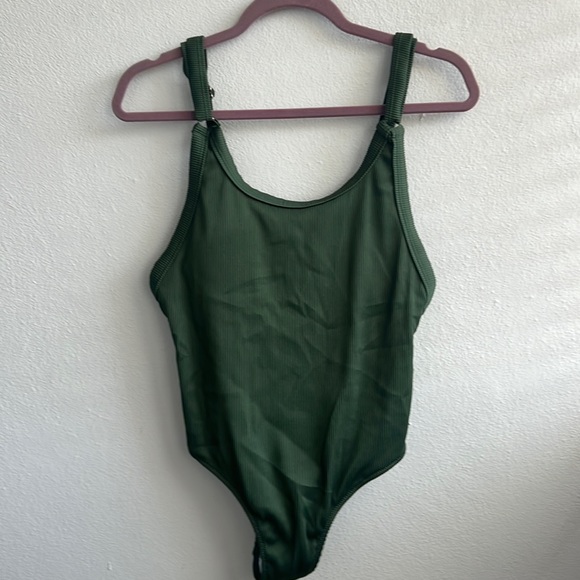 One Piece Green Bathingsuit - Picture 1 of 2